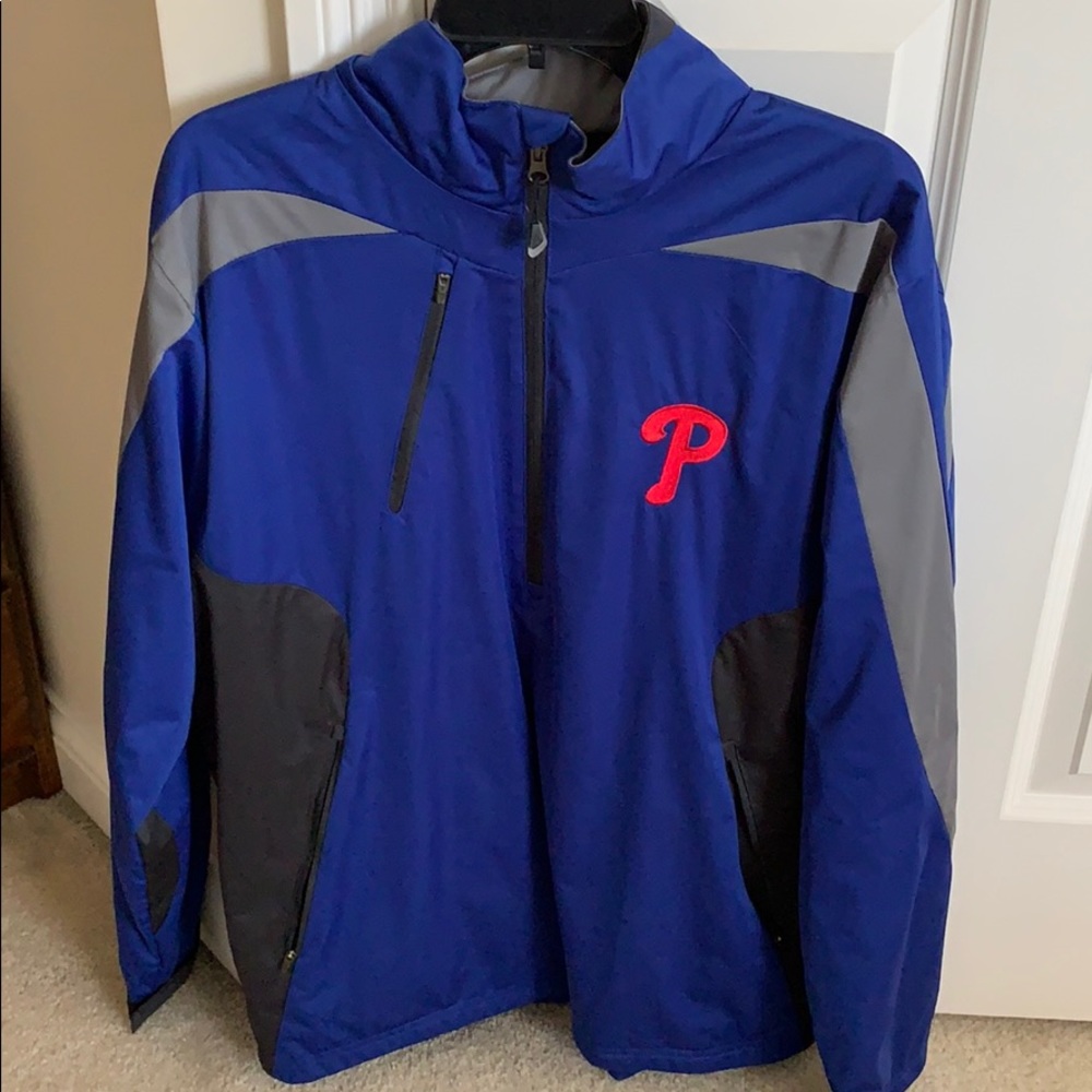 Men’s Phillies baseball pull over jacket